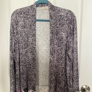 LOGO by Lori Goldstein Long Sleeve Cardigan Medium